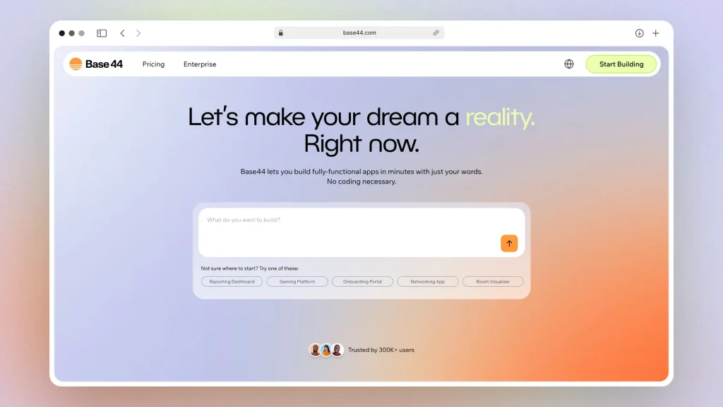 Base44 App Builder Interface
